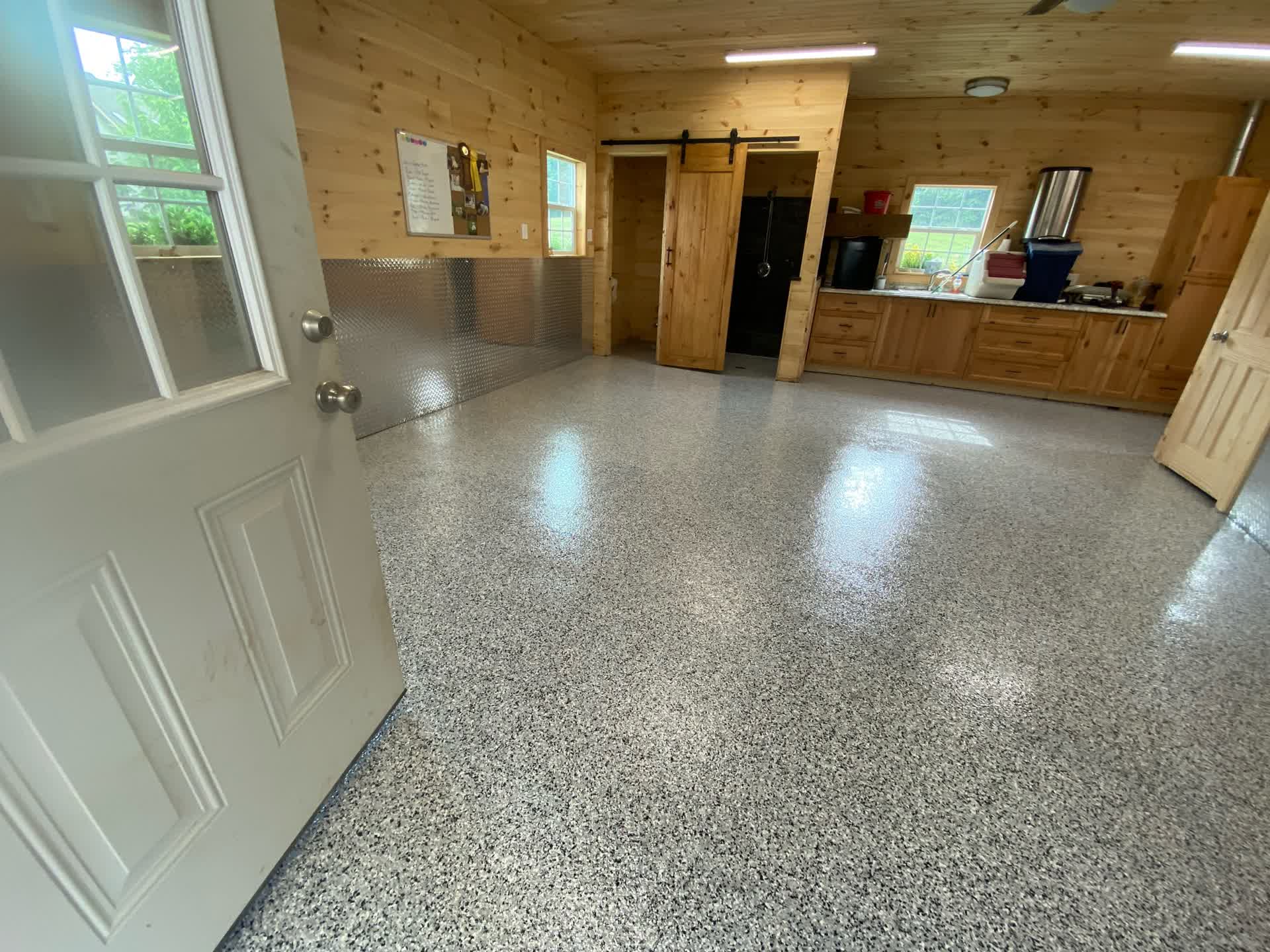 Example of an epoxy coated garage.